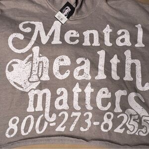 Gray Mental Health Matters Sweatshirt